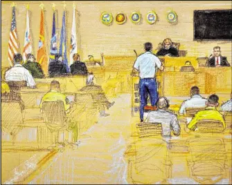  ?? JANET HAMLIN / TNS ?? An appeal filed by two U.S. Navy lawyers challenges the integrity of the war court. It argues that the charges Ibrahim al Qosi pleaded guilty to — providing material support for terror and conspiring to do so — weren’t war crimes.