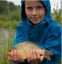 ??  ?? Some of the youngest heads caught the best fish, like this crucian.