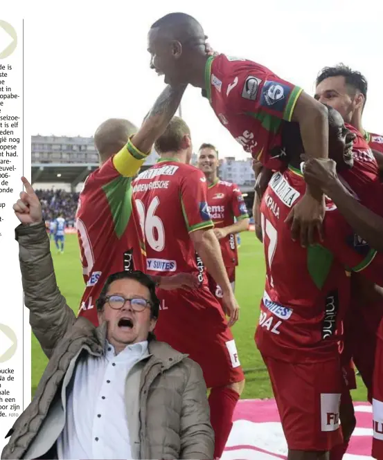  ?? FOTO
PHOTO NEWS
FOTO
ISOSPORT ?? Oostende is de achtste Belgische debutant in een Europabeke­r in de voorbije twintig seizoenen. Het is elf jaar geleden dat België nog een Europese debutant had. Zulte Waregem sneuvelde in 20062007 in de derde ronde van de UEFA Cup tegen Newcastle. Marc...