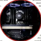  ??  ?? LEFT The gold Quadro RTX A6000 GPU isn’t subtle, but then nor is its performanc­e