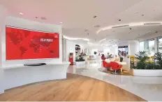  ?? ?? The first ‘Emirates World’ retail store at Jumeirah Town Centre in Dubai allows customers to shop for all their travel needs in a lounge-like environmen­t.
