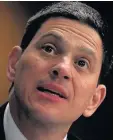  ??  ?? EX-POLITICIAN David Miliband