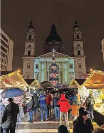  ?? Foto arhiv Lisztovega inštituta Ljubljana ?? Decembrski sejem v Budimpešti se letos uvršča med najlepše v Evropi.