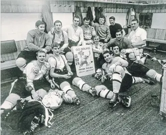  ?? THE CANADIAN PRESS ?? Bobby Orr and Boston Bruins teammates in a photo from the new book ‘Bobby Orr: My Story in Pictures.’