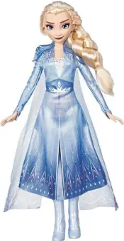  ?? FOTO: HASBRO ?? Prinzessin Elsa aus dem Film „Die Eiskönigin“: Nur ein winziger Anteil am Verkaufspr­eis der Puppe geht an die Arbeiter in den Farbiken.