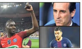  ?? (Photos AFP) ?? Matuidi, Emery et Ben Arfa sont trois des dossiers chauds à gérer pour les dirigeants parisiens cet été.