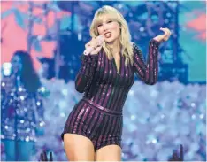  ?? AP ?? Entre sus nominacion­es, Taylor Swift compite por artista del año.