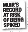  ??  ?? Concern: how we first reported the story of Laura L Muir’s footwear last month