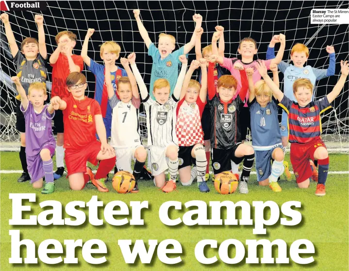  ??  ?? Hurray The St Mirren Easter Camps are always popular