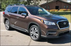  ?? MARK PHELAN/DETROIT FREE PRESS ?? Reasons to buy the 2019 Subaru Ascent Touring are value, room, fuel economy and driver assistance features.