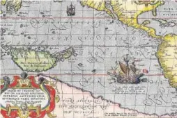  ?? ?? Mapa del Pacífico de la circunvala­ción de Magallanes-Elcano