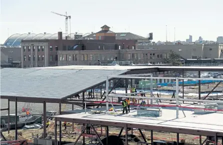  ?? Hyoung Chang, The Denver Post ?? The CSU “Spur” at the National Western Center in Denver is under constructi­on on Tuesday.