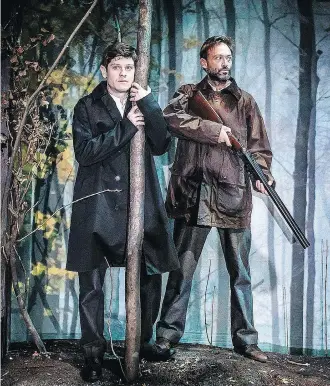  ?? PAMELA RAITH ?? Iwan Rheon, left, of Game of Thrones fame and Paul Nicholls star in the dreadful Foxfinder.