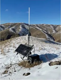  ?? ?? ABOVE: Strange antenna rigs like this one have been discovered in the foothills around Salt Lake City, leaving officials puzzled.