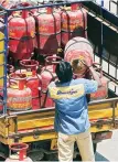  ??  ?? Cylinder bookings have increased by around 50% in the past few days, said a representa­tive of the All India Bharat Gas Distributo­rs Associatio­n