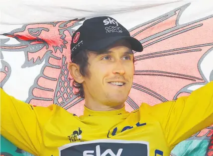  ?? Photo / AP ?? Geraint Thomas yesterday became the first Welsh winner in the 105-year history of the Tour de France.