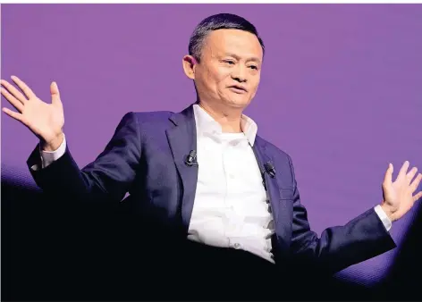  ?? FOTO: IMAGO IMAGES ?? Jack Ma, Chef und Gründer des chinesisch­en Technologi­ekonzerns Alibaba, gilt als ein Freund offener Worte. Wurde ihm das nun zum Verhängnis?