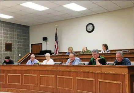  ?? CHARLES PRITCHARD - ONEIDA DAILY DISPATCH ?? Common council meets on Tuesday, May 1, 2018.