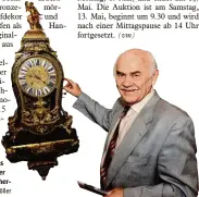  ?? Foto: V. Möller ?? Ein besonderes Prachtexem­plar der barocken Uhrmacher kunst.
