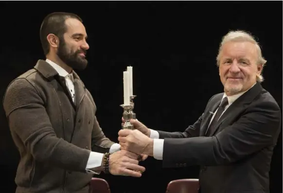  ?? CYLLA VON TIEDEMANN ?? Ramin Karimloo and Colm Wilkinson, Jean Valjeans present and past, will be onstage together in Les Misérables Jan. 11 when Wilkinson sings the role of the Bishop in a special performanc­e.