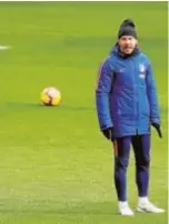  ?? EFE ?? Simeone, ayer, entrenando