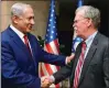  ??  ?? Netanyahu and Bolton