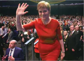  ??  ?? First Minister Nicola Sturgeon said the party had moved on to how it fulfils the potential of Scotland