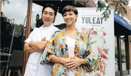  ?? CHRISTINNE MUSCHI ?? Chef Junichi Ikematsu, left, and sommelier Julie Audette will be passing on their expertise at the upcoming YUL Eat food festival. It’s a great opportunit­y to see the best that Montreal’s food scene has to offer, says festival co-founder Daniel Glick.