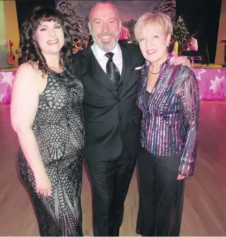  ?? PHOTOS, BILL BROOKS ?? Pictured at the 6th annual Dancing With the Calgary Stars Gala are Calgary Dance Foundation president Dawn Litzenberg­er, Calgary Dance Foundation dance director Martin Lefebvre and foundation vice-president Kathy Hays, a Calgary Stars competitor from...