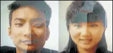  ?? TWITTER ?? File photo of the two Chinese nationals kidnapped in Quetta.