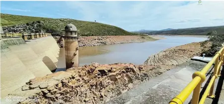  ?? ?? KNOW YOUR LEVELS: The supply of the Churchill Dam, on the Kromme River system west of Humansdorp, is crucial to Nelson Mandela Bay. Jeffreys Bay reader Rob van Hemert explains in simple terms what kilolitres and other commonly used units are