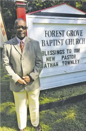  ?? COURTESY PHOTO ?? Rev. Nathan Townley follows a long line of ministers at Forest Grove Baptist Church.