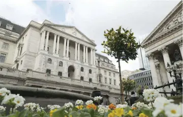  ?? — AFP ?? A view of the Bank of England building in central London.