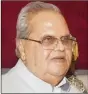  ??  ?? Satya Pal Malik