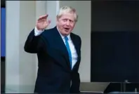  ?? The Associated Press ?? PRIME MINISTER: Britain's Prime Minister Boris Johnson arrives for the 74th session of the United Nations General Assembly, at U.N. headquarte­rs, Monday.