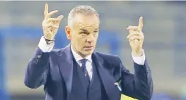  ?? ANSA ?? Stefano Pioli, 50 anni: un solo punto nelle ultime sei giornate, tre gol segnati e 11 subiti