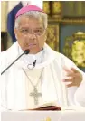  ??  ?? Arzobispo Ozoria Acosta.