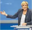  ?? FOTO: AFP ?? Wiedergewä­hlt: Marine Le Pen.