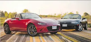  ?? NICK TRAGIANIS, DRIVING ?? Good genes. The Mazda MX-5 Miata has them.