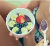  ?? 123RF ?? Not so super: The average acai bowl contains around 13.5 teaspoons of sugar.