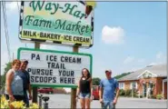  ?? LISA MITCHELL - DIGITAL FIRST MEDIA ?? The Lesher family of Bernville received the 2018 Berks County Outstandin­g Farm Family. They operate Way-Har Farms and Way-Har Farm Market, a third-generation family-owned country store on Route 183 in Bernville. Pictured from left are Lolly and William...