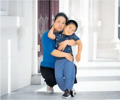  ?? Photo / NZME ?? Overstayer Fiona Xiao is asking authoritie­s to let her be legal for a day so she can lodge an appeal in her case to remain with her 5-year-old NZ citizen son Ivan.