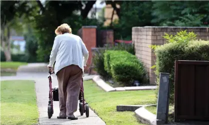  ?? Photograph: Paul Miller/AAP ?? Funding for the aged care sector will be the centrepiec­e of the 2021-22 federal budget.