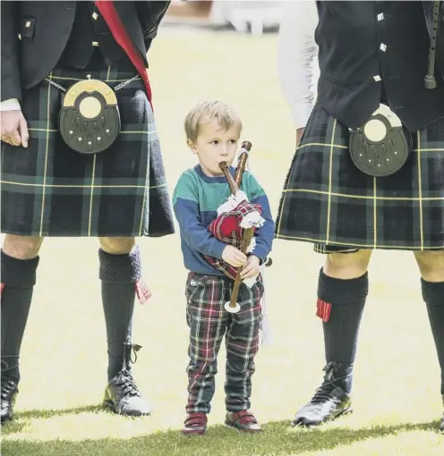  ??  ?? 0 At the moment 6,000 pupils at Scots state schools are learning the pipes and drums