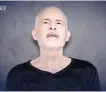  ?? Reuters-Yonhap ?? A man, identified as Keith Siegel, 64, speaks in a video released by Hamas on Saturday, that appeared to show two Israeli hostages.