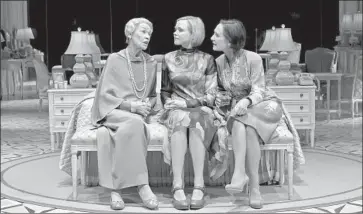  ?? Brigitte Lacombe ?? GLENDA JACKSON, left, Alison Pill and Laurie Metcalf star in “Three Tall Women” on Broadway.