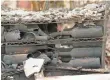  ?? ERIC RISBERG, AP ?? Burned bottles lay among the debris at Signorello Estate winery in Napa, Calif., on Tuesday.