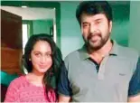  ??  ?? Mammootty posted a photo with Anjali on his Facebook page