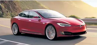  ?? HANDOUT/TESLA ?? Tesla is making its already fast Model S even faster.