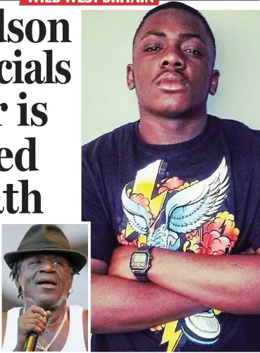  ??  ?? Killed: Fidel Glasgow, 21, was the grandson of former Specials star Neville Staple, inset